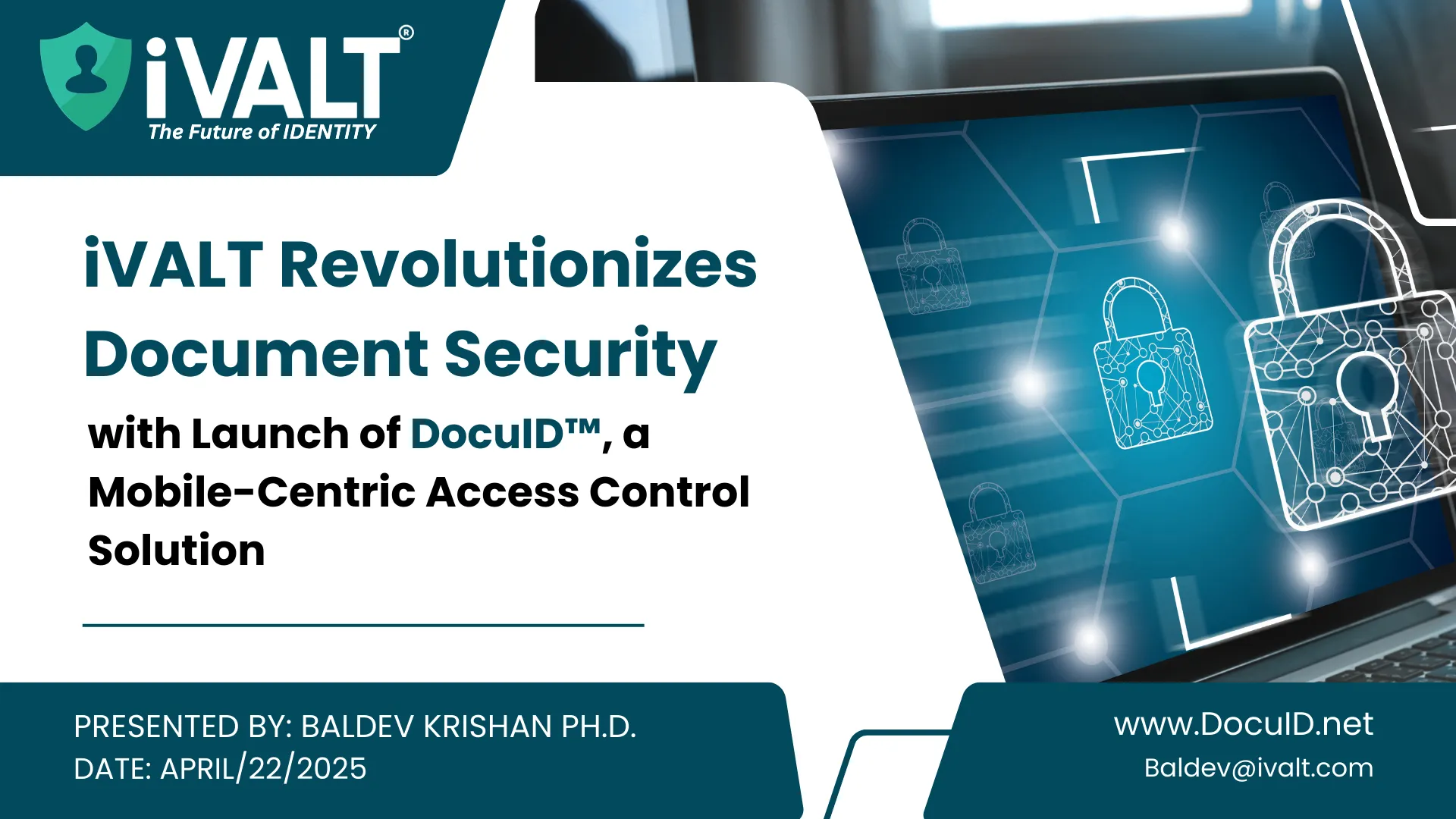iVALT DocuID Launch